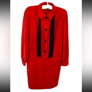 Vintage Valentino Red Dress Size 44.